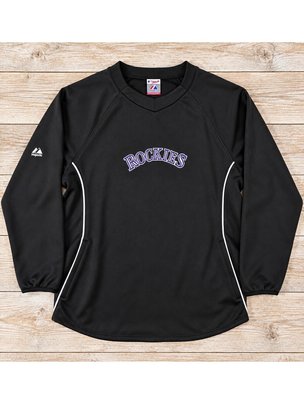 Colorado Rockies Majestic Authentic Collection Therma Base Pullover Black MLB